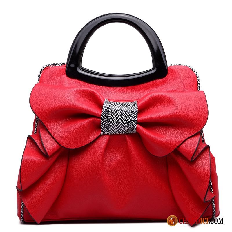 Sac À Main En Promotion Kaki Dame Rouge Tendance Arc Charmant Pas Cher