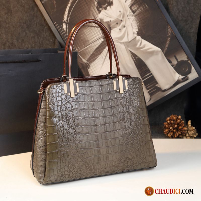 Sac À Main Femme Tomate Crocodile Modèle Mode Sauvage Âge Moyen Femme