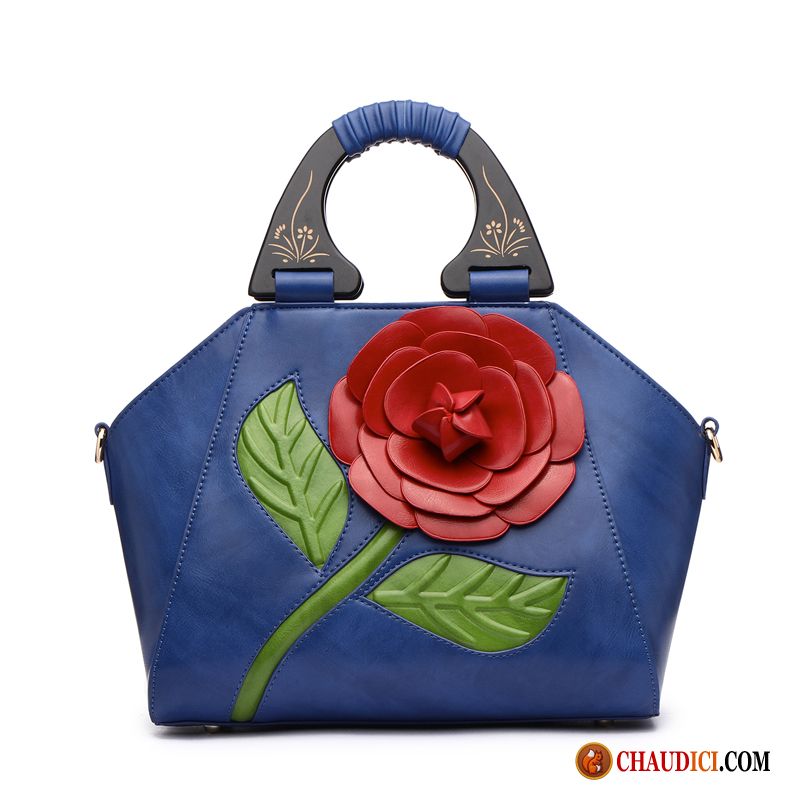 Sac À Main Pour Cours Femme Le Nouveau Couleur Du Coup Portable Fleurs En Vente