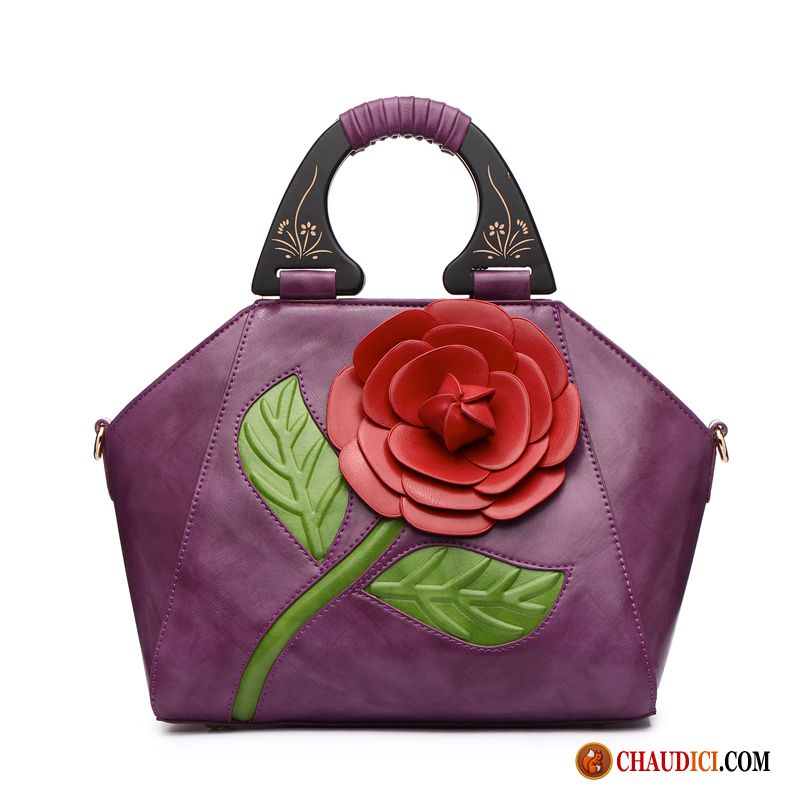 Sac À Main Pour Cours Femme Le Nouveau Couleur Du Coup Portable Fleurs En Vente