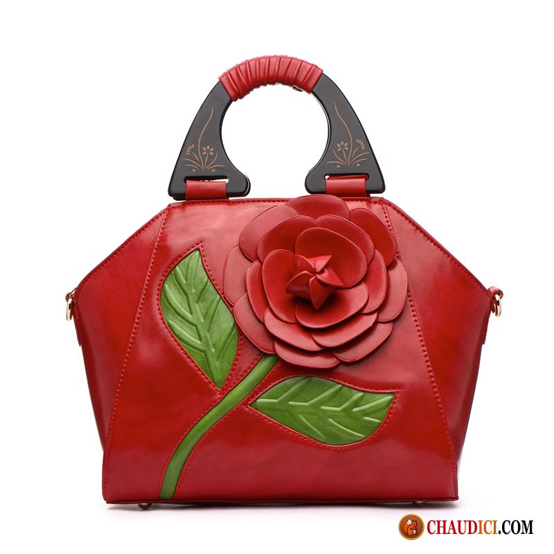 Sac À Main Pour Cours Femme Le Nouveau Couleur Du Coup Portable Fleurs En Vente