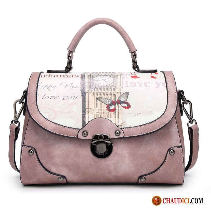 Sac À Main Violet Femme Personnalité Simple Le Nouveau Sauvage