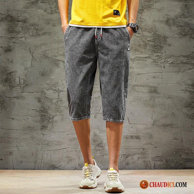 Shorts Bleu Clair Homme Seagreen Gris Marque De Tendance Shorti Baggy Été