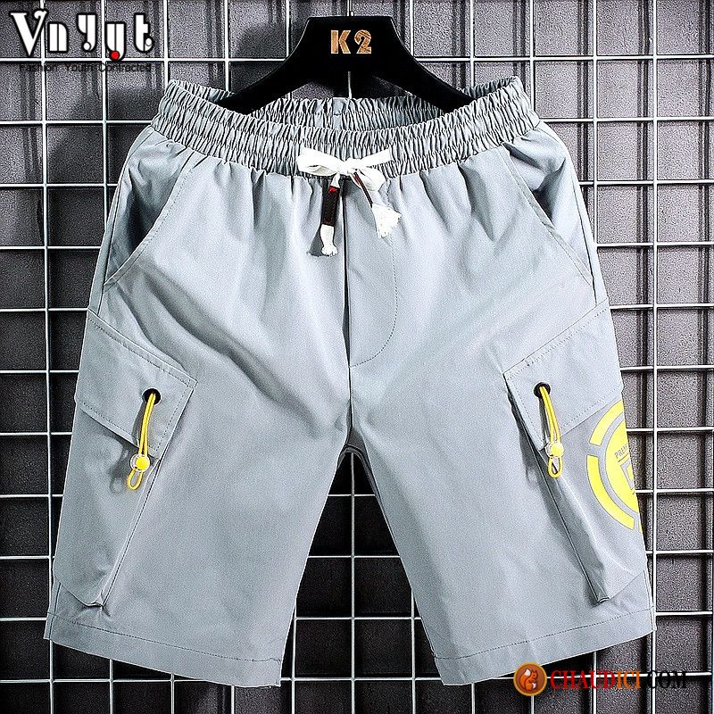 Shorts Court Homme Tendance Homme Gros Sport Jambe Droite Pas Cher