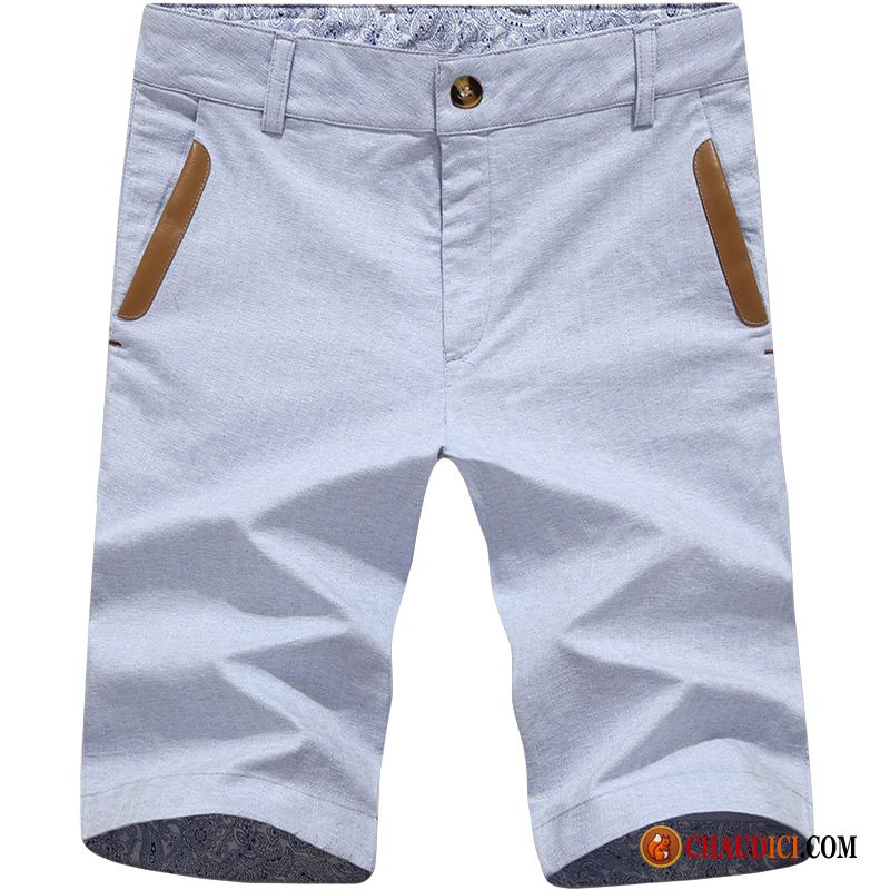 Shorts De Velours Homme Saumon Shorti Slim Plage Été Homme