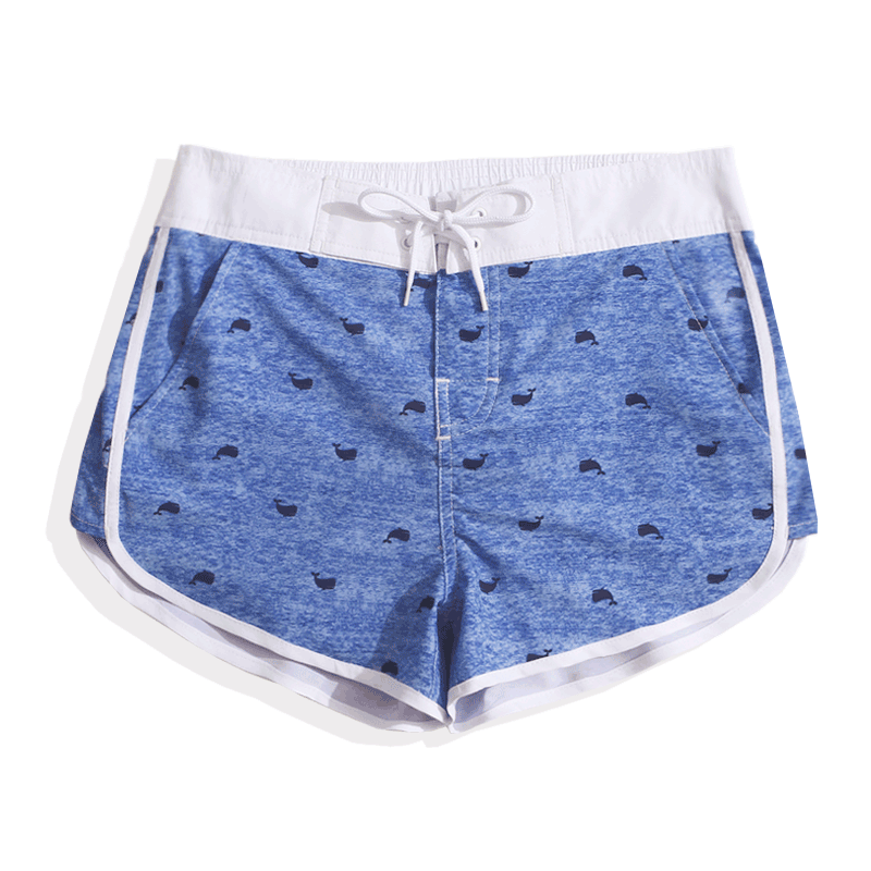 Shorts En Lin Blanc Pour Homme Blé Plage Baggy Vacances Femme Angle Plat