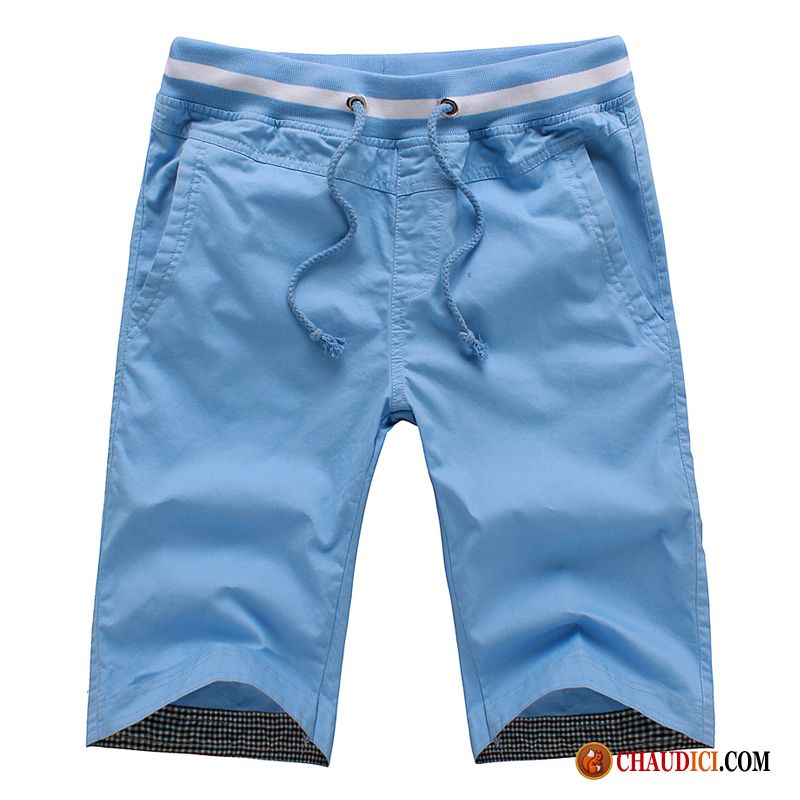 Shorts Homme Jean Coton Bio Légère Slim Plage Homme