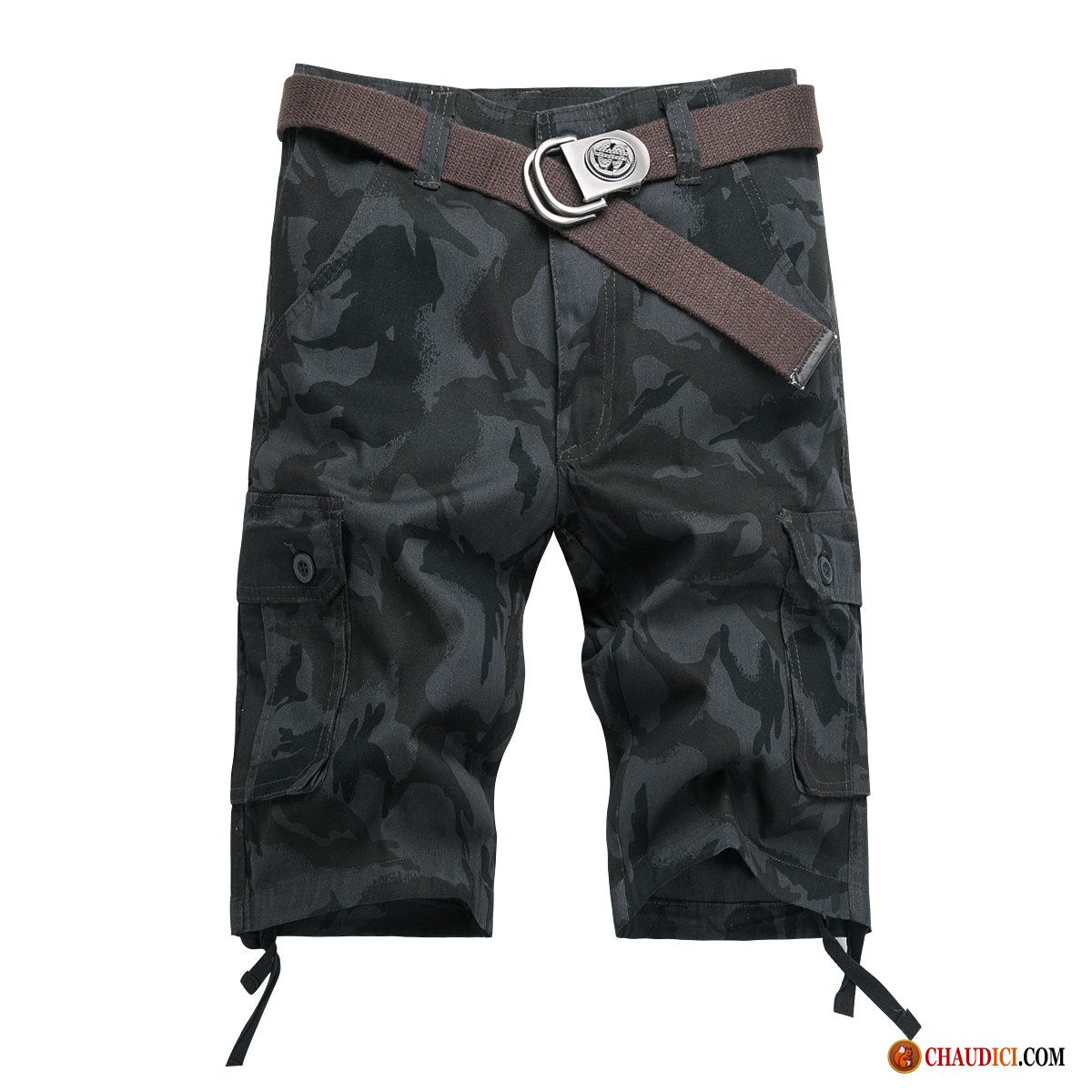 Shorts Laine Homme Marron Cargo Décontractée Sport Été Homme En Vente