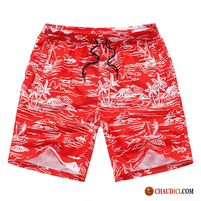 Shorts Lin Homme Pas Cher Plage Sport Décontractée Baggy Fantaisie