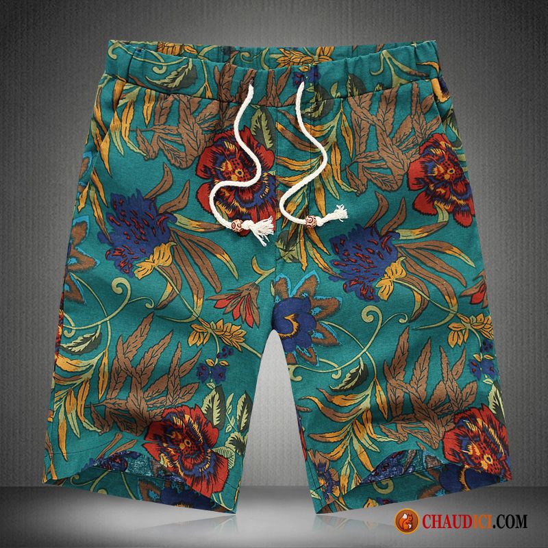 Shorts Mode Mode Homme Steelblue Baggy Cinquième Pantalon Gros Été Shorti
