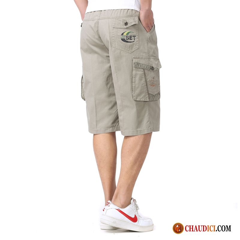 Shorts Molleton Homme Âge Moyen Baggy Septième Pantalon Homme Shorti Soldes