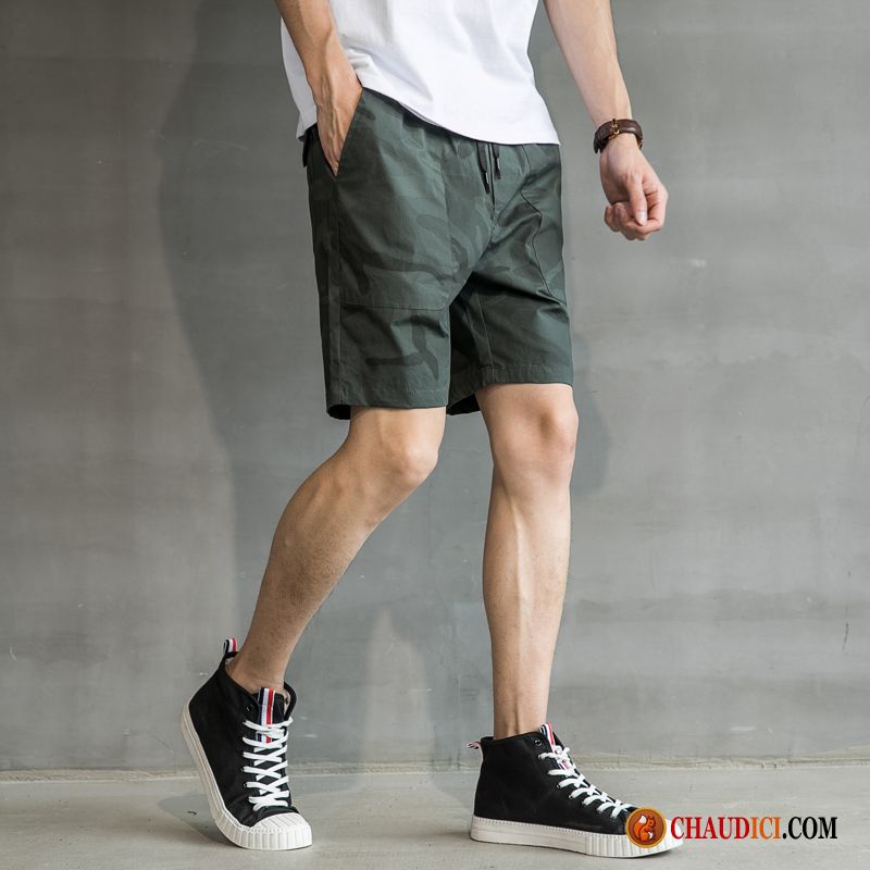 Shorts Skai Homme Bronzage Shorti Pantalons Tendance Militaire Vert Les Adolescents Pas Cher