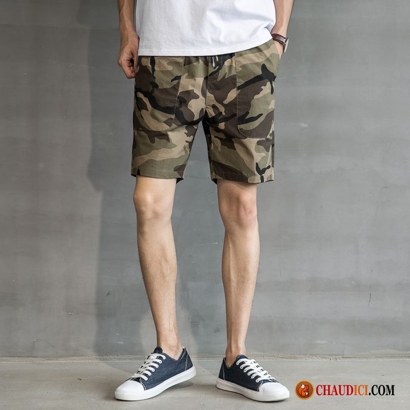 Shorts Skai Homme Bronzage Shorti Pantalons Tendance Militaire Vert Les Adolescents Pas Cher