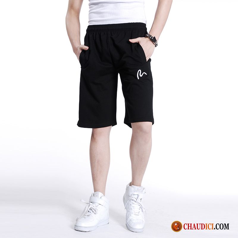 Shorts Toile Homme Lavande Les Adolescents Gros Été Grand Tendance