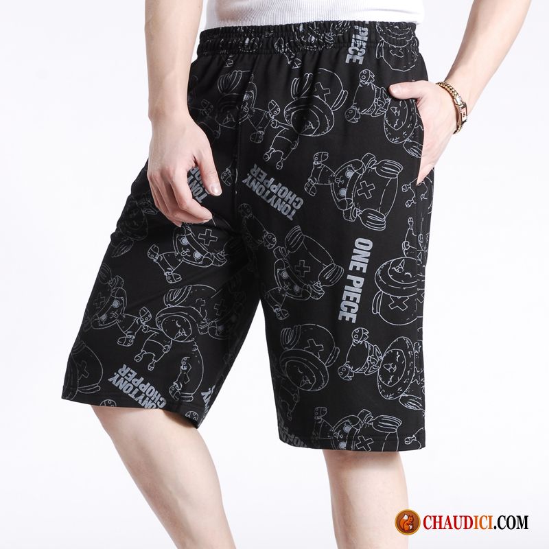 Shorts Toile Homme Lavande Les Adolescents Gros Été Grand Tendance