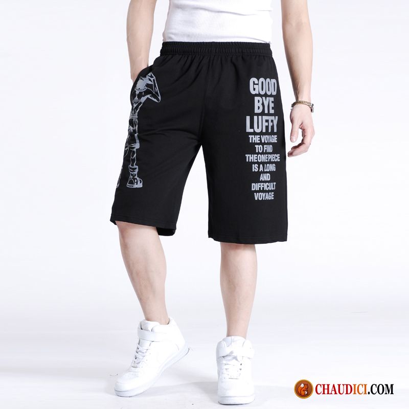 Shorts Toile Homme Lavande Les Adolescents Gros Été Grand Tendance