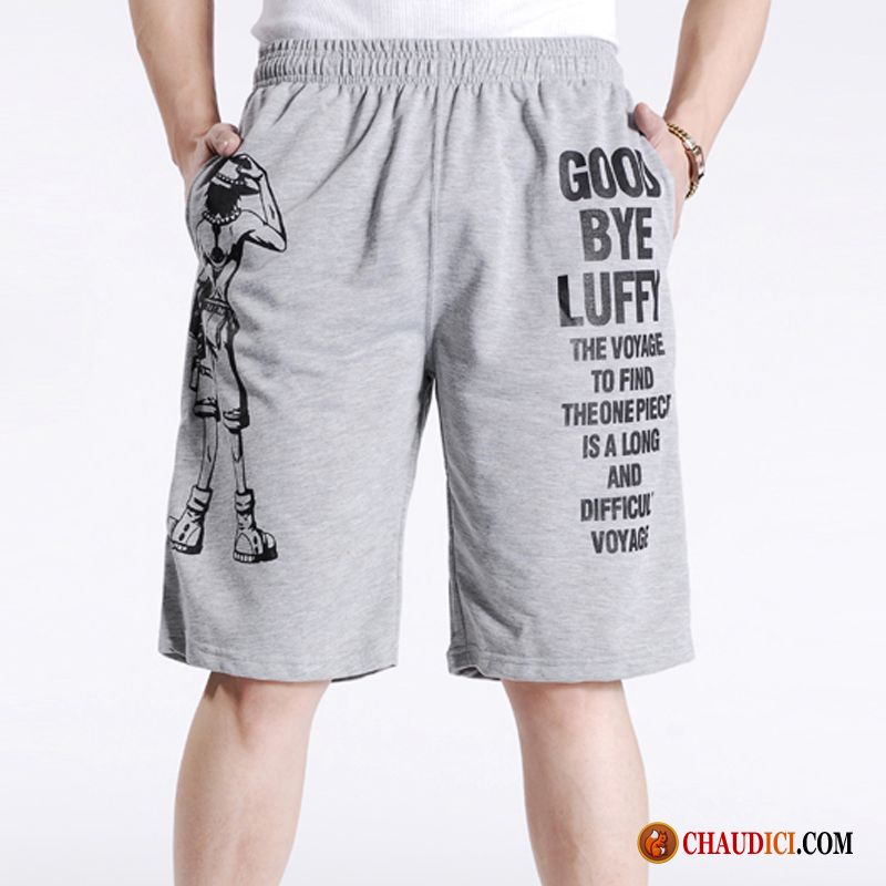 Shorts Toile Homme Lavande Les Adolescents Gros Été Grand Tendance