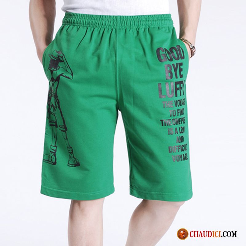 Shorts Toile Homme Lavande Les Adolescents Gros Été Grand Tendance