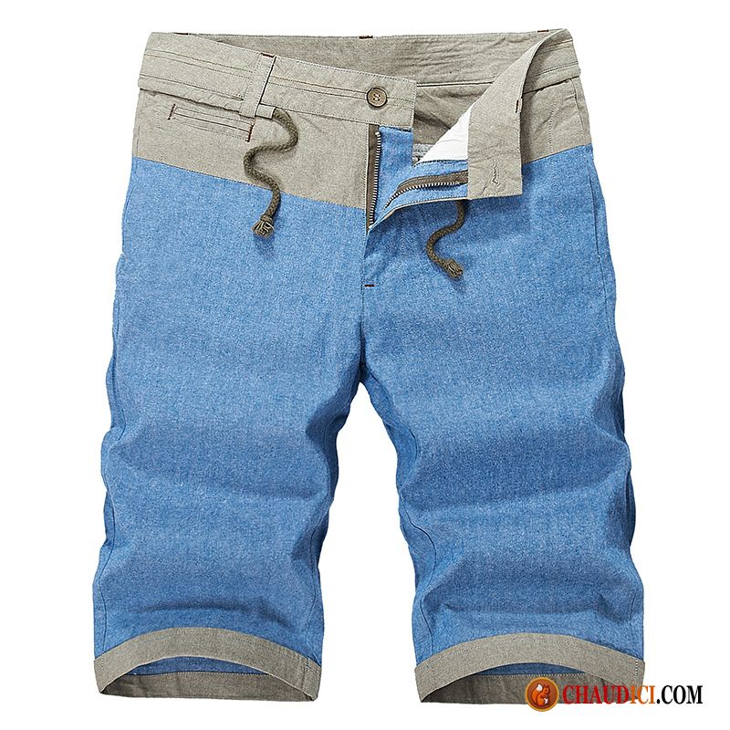 Shorts Été Homme Pantalons Jeunesse Légère Homme Cinquième Pantalon Pas Cher