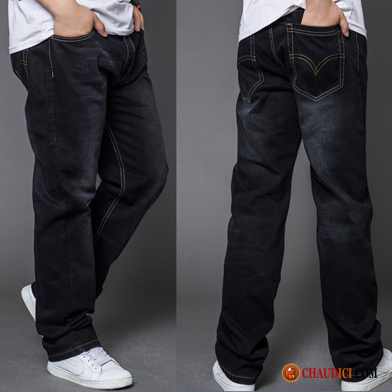 Slim Jeans Homme Graisse Baggy Pantalons Gros Grande Taille