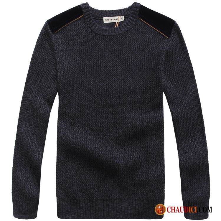 Sweat Homme Pas Cher Mauve Col Rond Hiver Homme Tricots En Maille L'automne