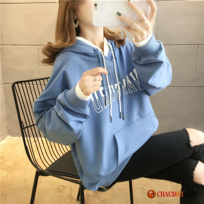 Sweat Long Femme Lavande Printemps Hoodies Une Veste L'automne Légère