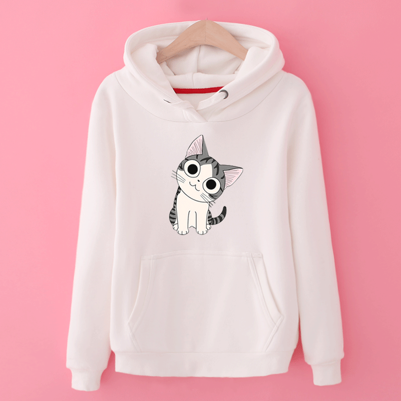 Sweat À Capuche Chaud Femme Étudiant Capuche Manteau Hoodies Fille France