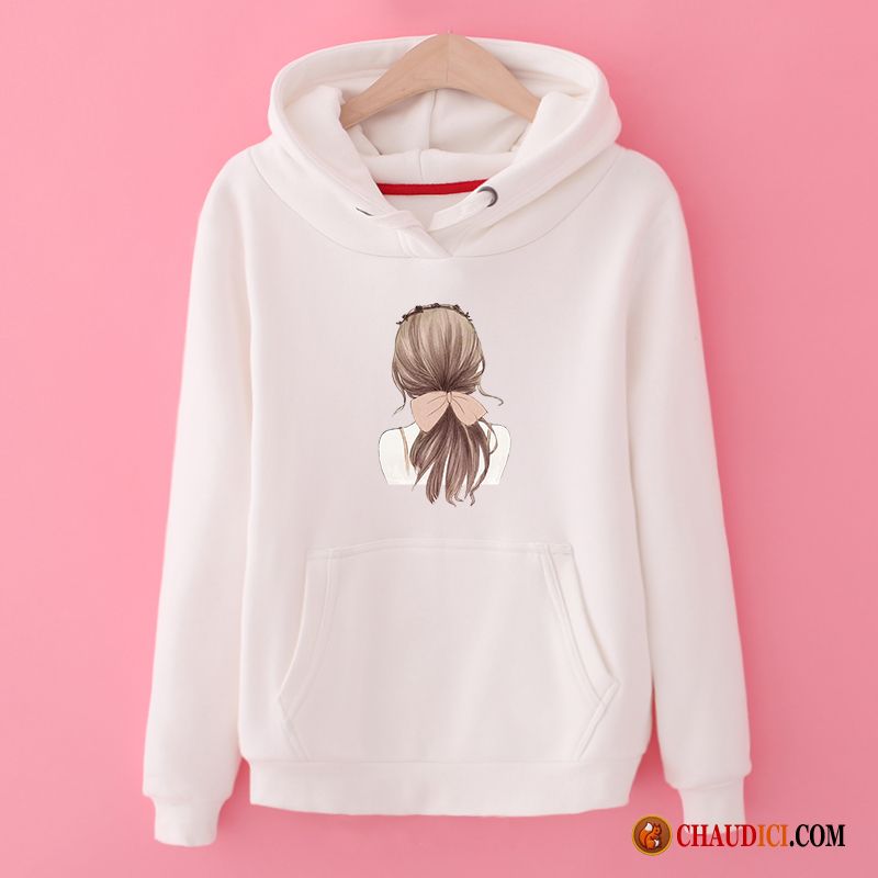 Sweat À Capuche Chaud Femme Étudiant Capuche Manteau Hoodies Fille France