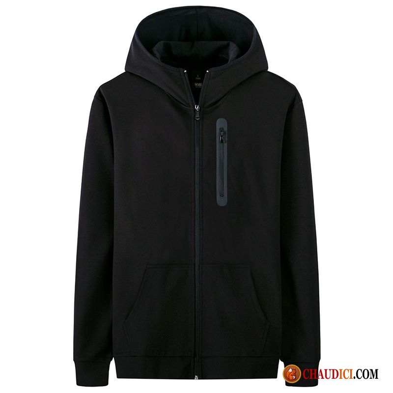 Sweat À Capuche Col Haut Homme Veste Homme Capuche Étudiant Sport