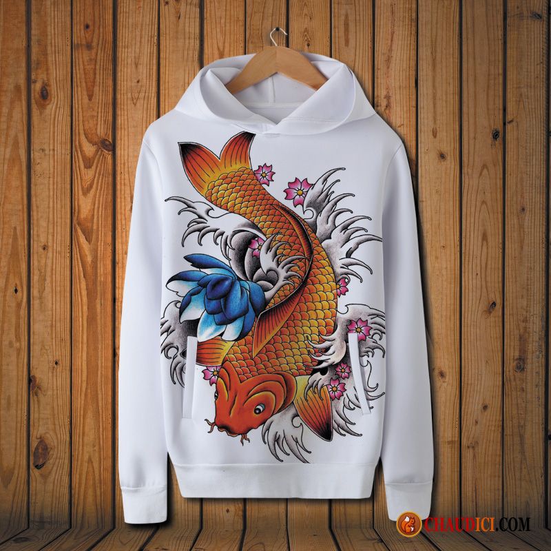 Sweat À Capuche Col Montant Zippé Homme Neige Manteau Homme Style Chinois Hoodies Printemps Pas Cher