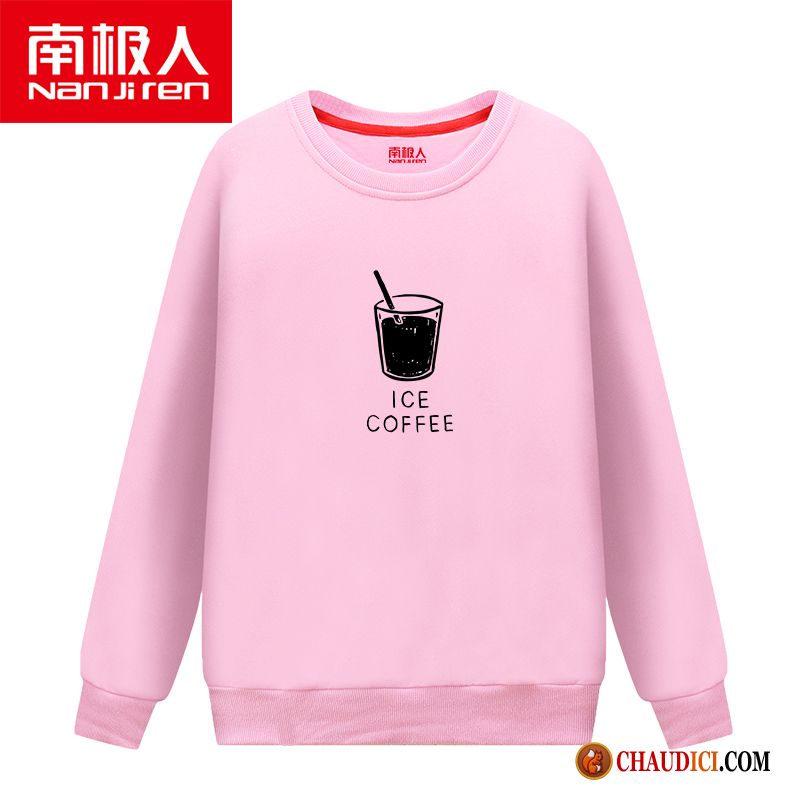 Sweat À Capuche Col Montant Étudiant Pullovers Vêtements D'hiver Hoodies Femme En Vente