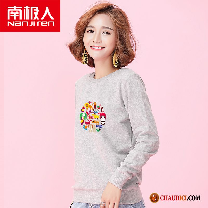 Sweat À Capuche Col Montant Étudiant Pullovers Vêtements D'hiver Hoodies Femme En Vente