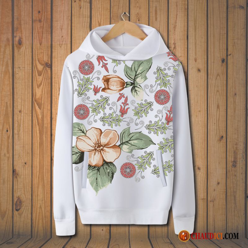 Sweat À Capuche Col Roulé Homme Pas Cher Seashell Original Longues Grande Taille Personnalité Fleur En Ligne