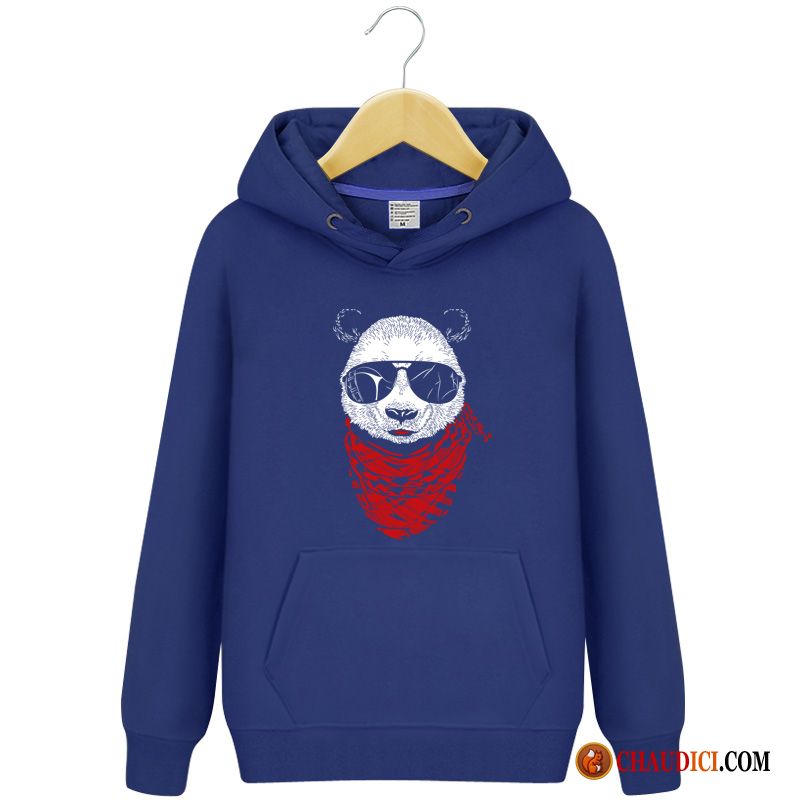 Sweat À Capuche Col V Homme Saumon Baggy Hoodies Étudiant Capuche Homme