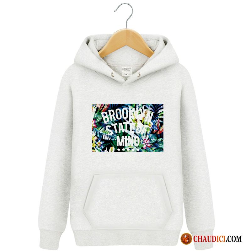 Sweat À Capuche Col V Homme Saumon Baggy Hoodies Étudiant Capuche Homme