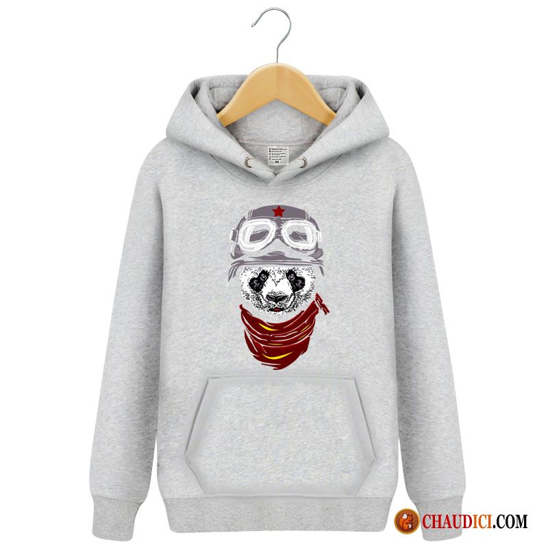 Sweat À Capuche Col V Homme Saumon Baggy Hoodies Étudiant Capuche Homme