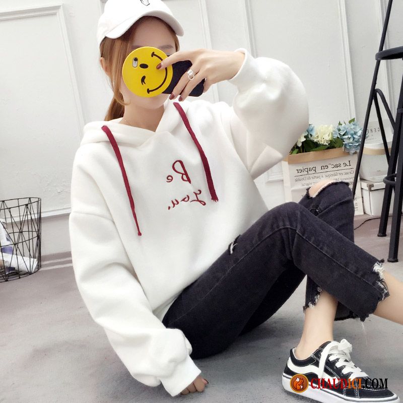 Sweat À Capuche D Été Femme Longues Étudiant Manteau Baggy Femme Pas Cher