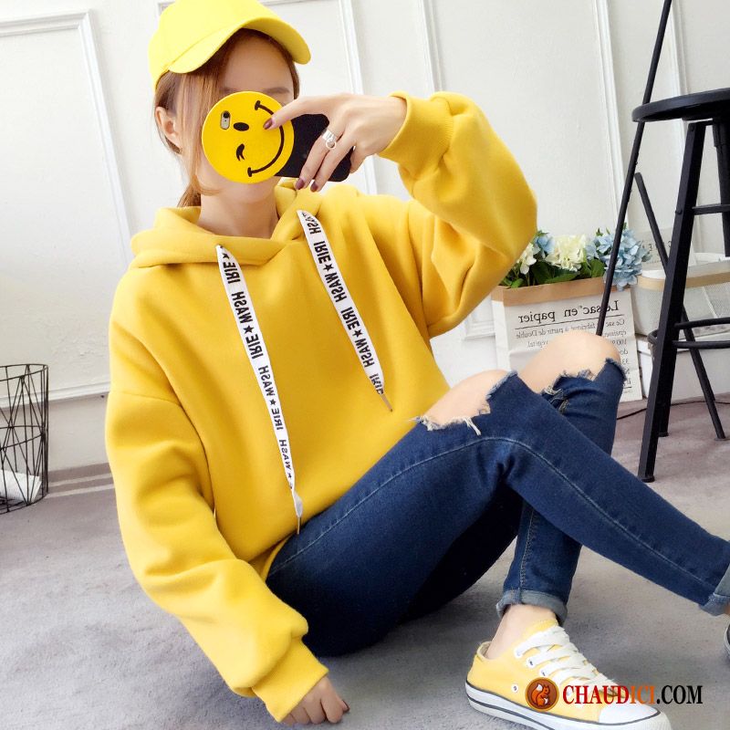 Sweat À Capuche D Été Femme Longues Étudiant Manteau Baggy Femme Pas Cher