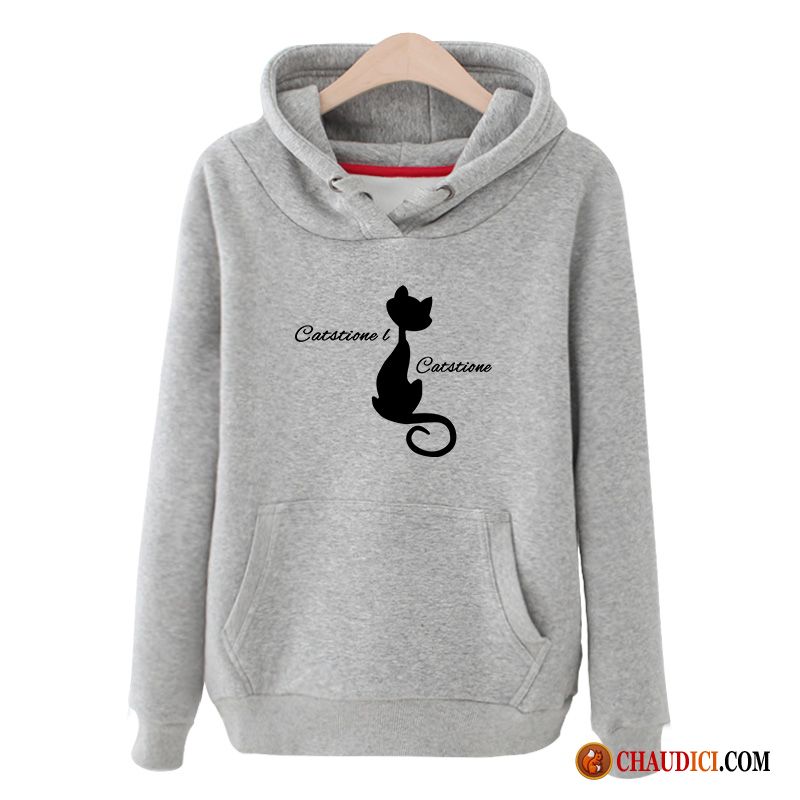 Sweat À Capuche De Marque Pour Femme Steelblue Femme Printemps Baggy Tendance Hoodies