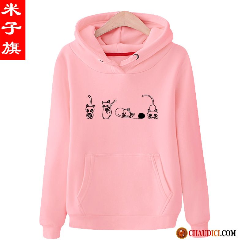 Sweat À Capuche De Marque Pour Femme Steelblue Femme Printemps Baggy Tendance Hoodies