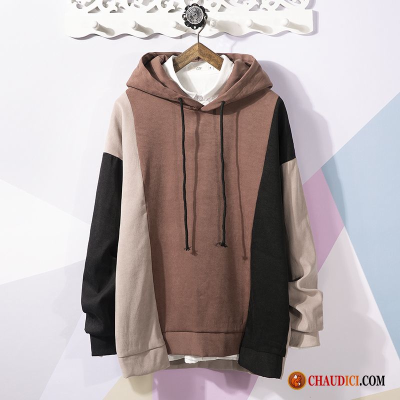 Sweat À Capuche De Marque Pour Homme Beige Tendance Homme Jaune Une Veste Pullovers En Vente