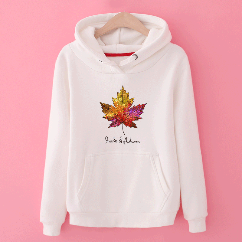 Sweat À Capuche Femme Blanc L'automne Tendance Printemps Hoodies Manteau Pas Cher