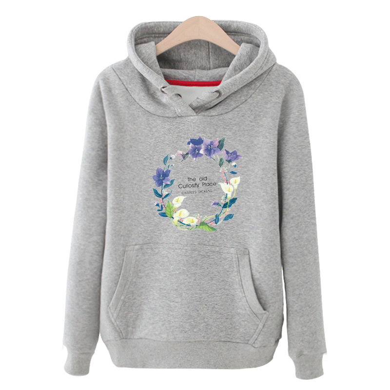 Sweat À Capuche Femme Blanc L'automne Tendance Printemps Hoodies Manteau Pas Cher