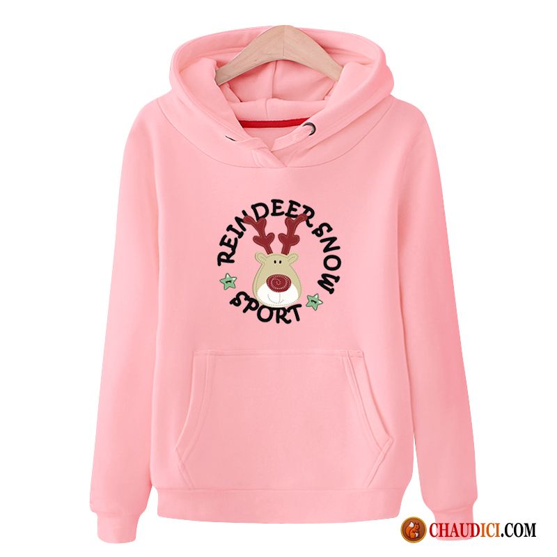 Sweat À Capuche Femme Blanc L'automne Tendance Printemps Hoodies Manteau Pas Cher