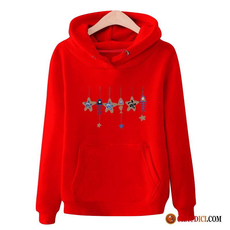 Sweat À Capuche Gilet Femme Pas Cher Étudiant Tendance Hoodies Encapuchonné Manteau France