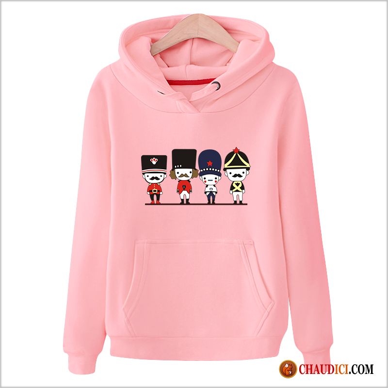 Sweat À Capuche Gilet Femme Pas Cher Étudiant Tendance Hoodies Encapuchonné Manteau France