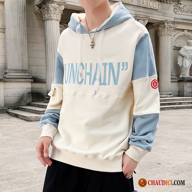 Sweat À Capuche Homme Capuche Manteau Marque De Tendance Printemps L'automne Hoodies Pas Cher