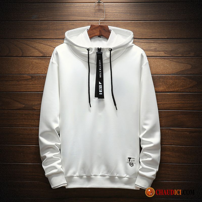 Sweat À Capuche Homme Capuche Tendance Capuche Blanc Pullovers Hoodies