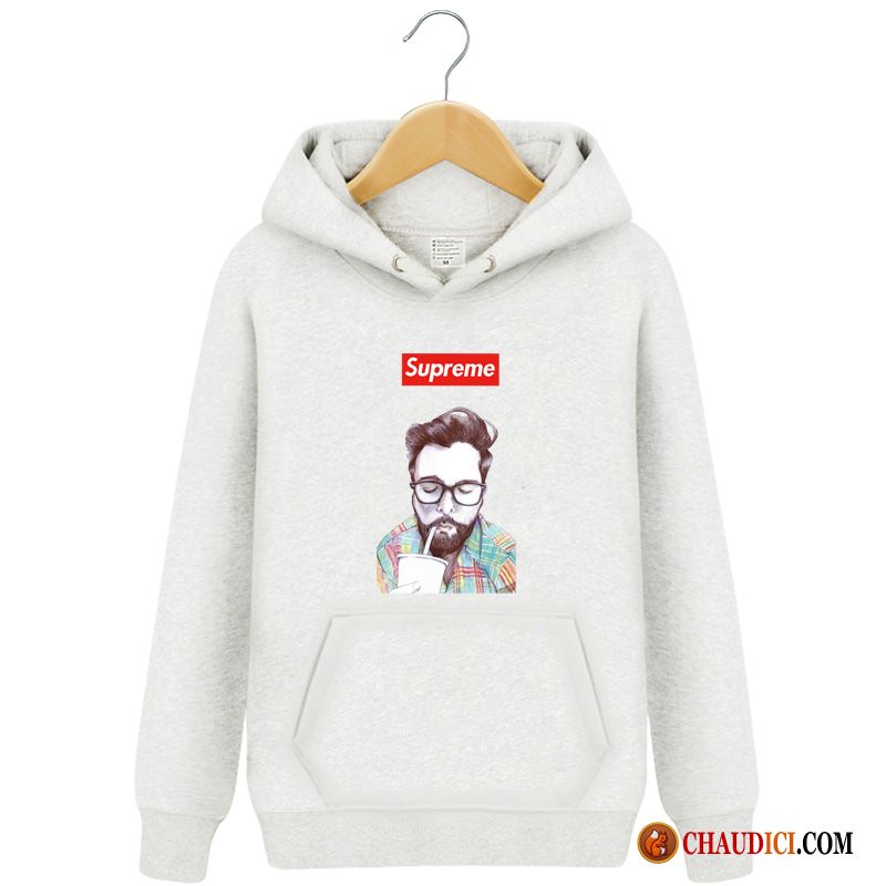 Sweat À Capuche Homme En Laine Écarlate Étudiant Capuche Pullovers Printemps Fantaisie Pas Cher