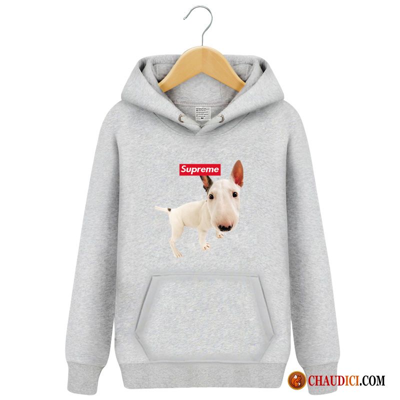 Sweat À Capuche Homme En Laine Écarlate Étudiant Capuche Pullovers Printemps Fantaisie Pas Cher